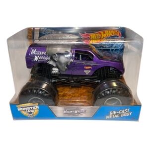 Hot Wheels Monster Jam Mohawk Warrior die-cast truck in purple